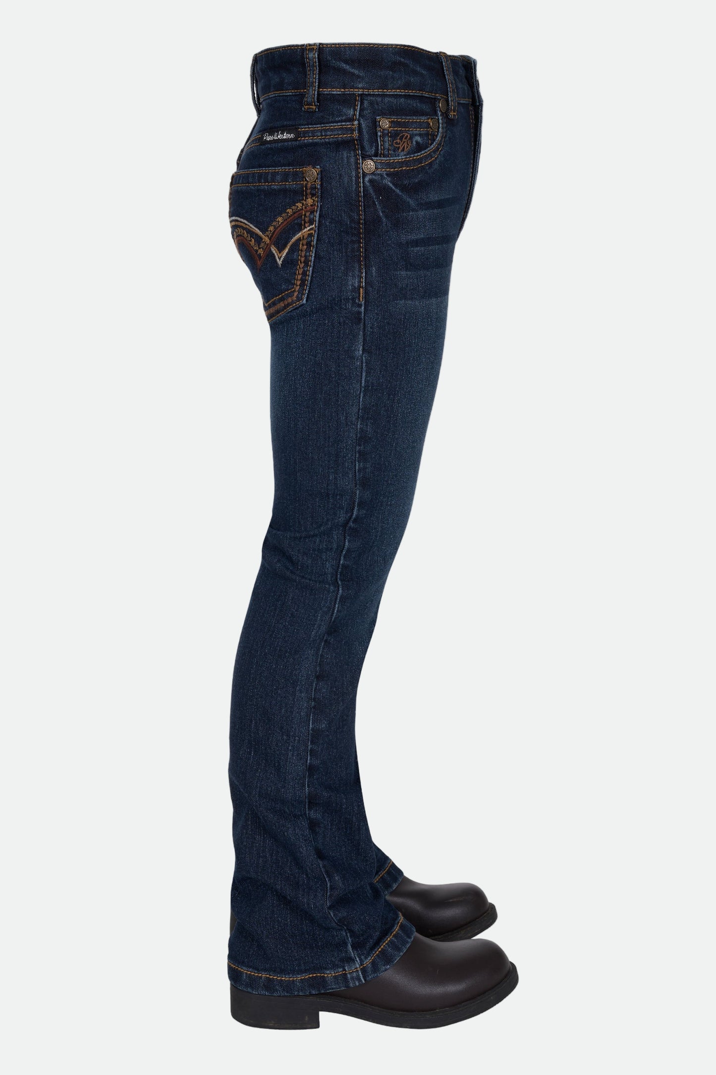 Pure Western Girl's Sam Boot Cut Jean - Midnight
