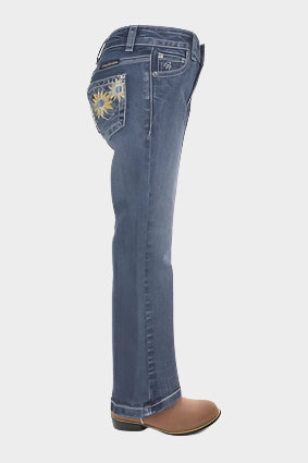 PURE WESTERN GIRLS AMY BOOT CUT JEAN (RETRO BLUE)