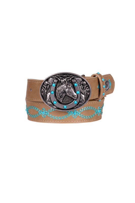 Pure Western Girl's JoJo Belt - Light Tan