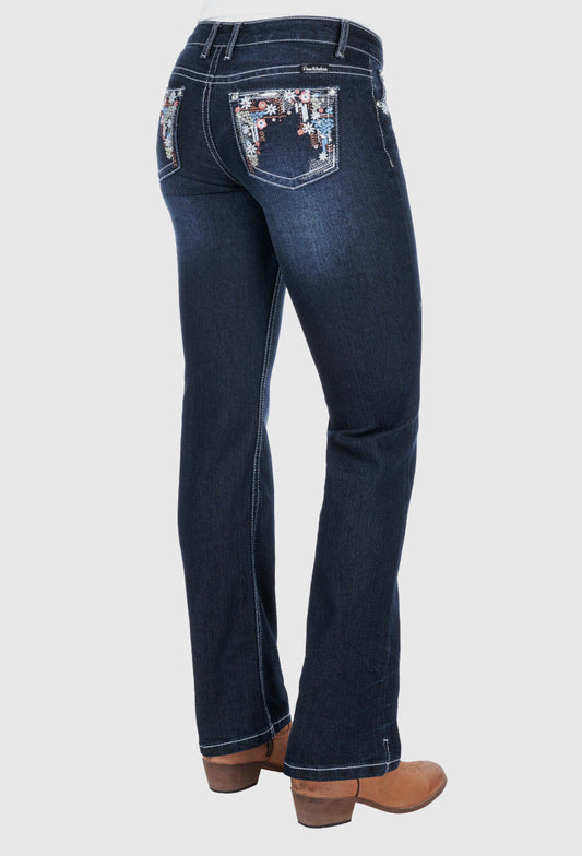 PURE WESTERN WOMENS ANJELICA STRAIGHT LEG JEAN