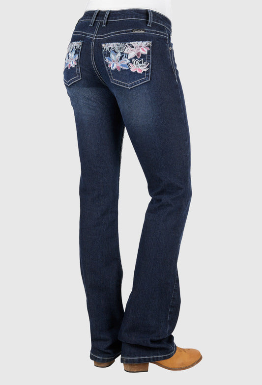 PURE WESTERN WOMENS CAROLE RELAXED RIDER JEAN