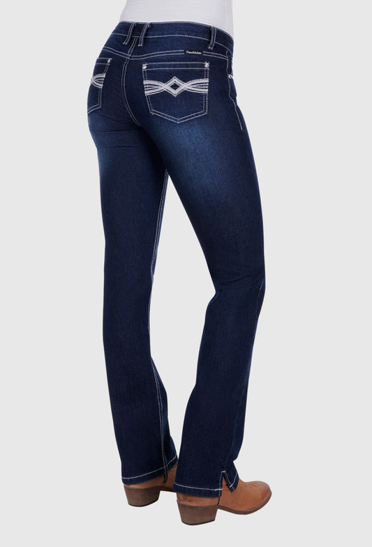 PURE WESTERN WOMENS NANCY STRAIGHT LEG JEAN