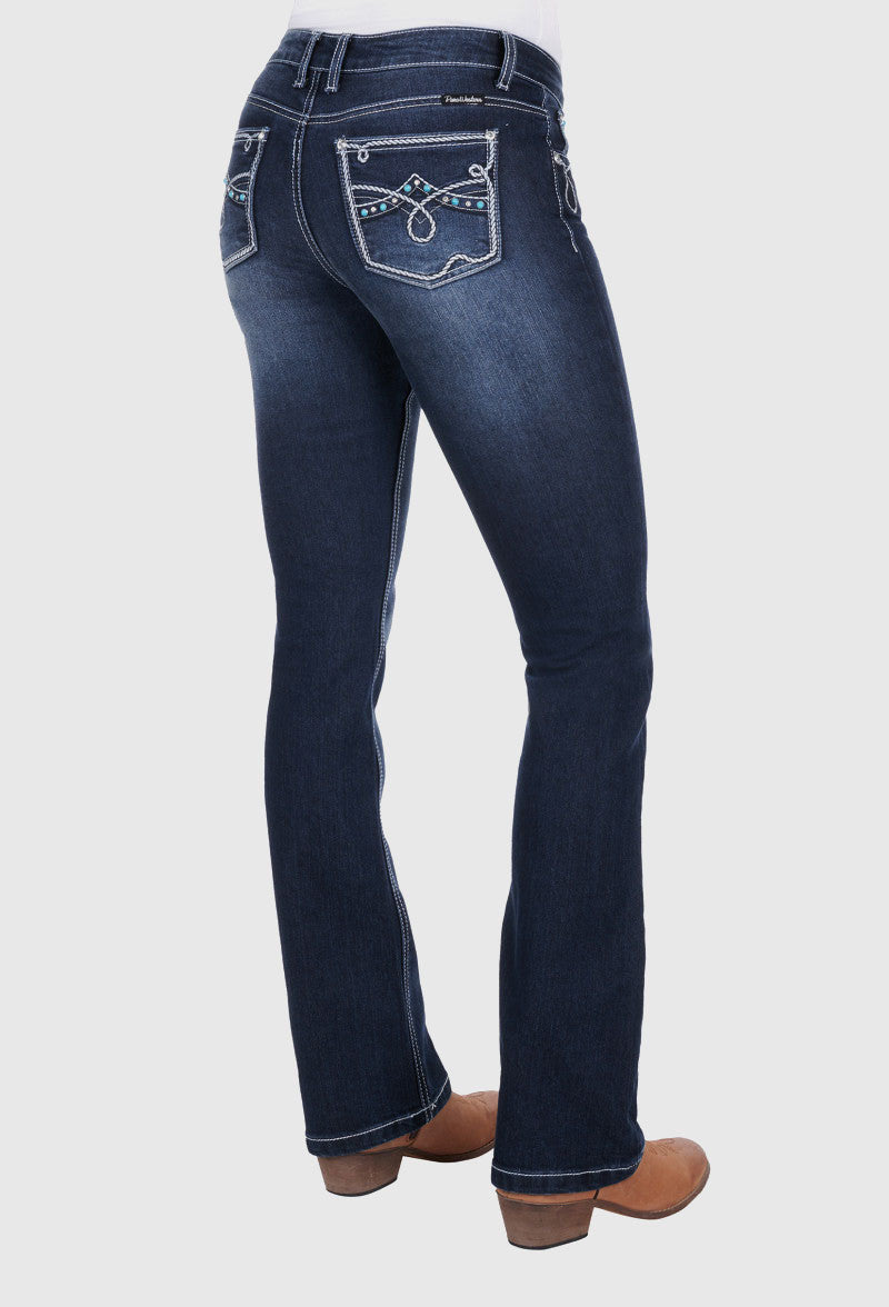 PURE WESTERN WOMENS RHIAN BOOT CUT JEAN