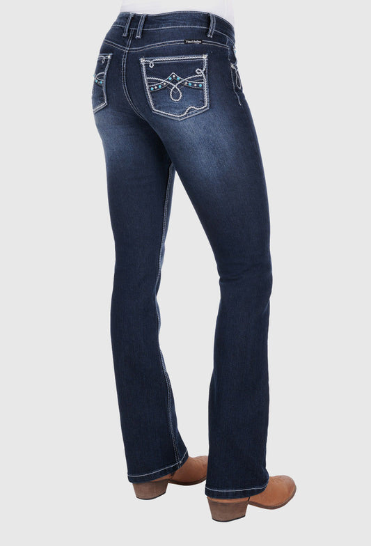 PURE WESTERN WOMENS RHIAN BOOT CUT JEAN