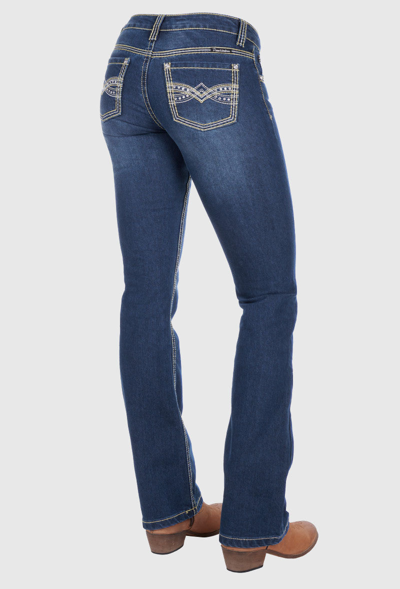 PURE WESTERN WOMENS SAVANNAH BOOT CUT JEAN