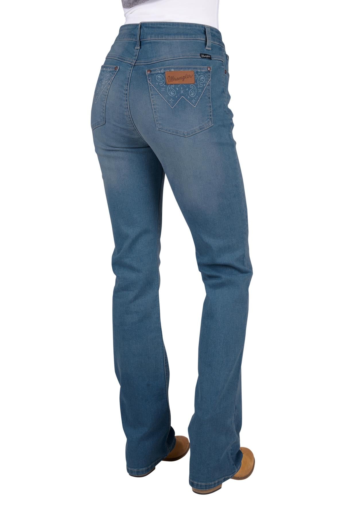 Wrangler Women’s Paige High Rise Jean - FADED SKY 34” Leg
