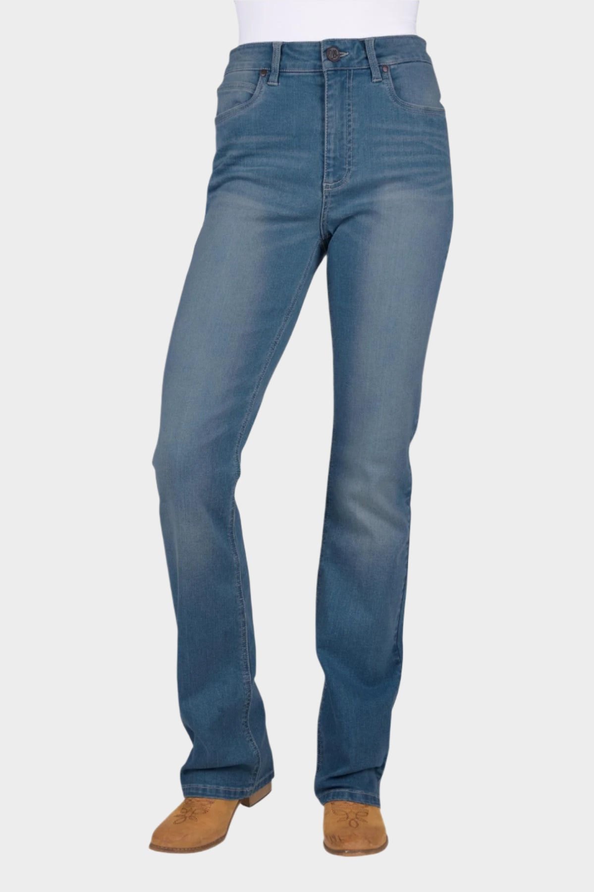 Wrangler Women’s Paige High Rise Jean - FADED SKY 34” Leg