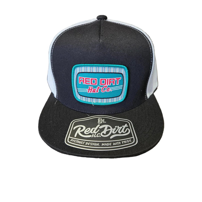 Red Dirt Hat Co. Peppermint Patty 5 Panel Cap - Black/White