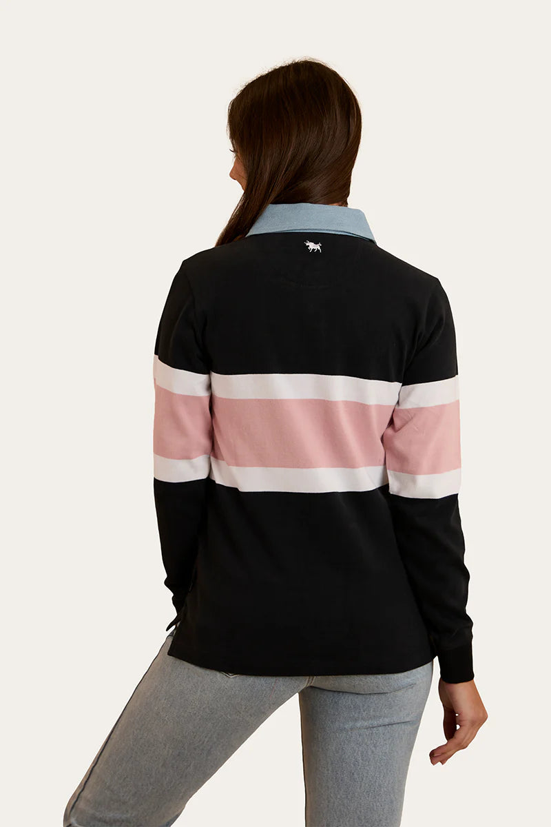 Ringers Western Womens Pearson Rugby Jersey - Black