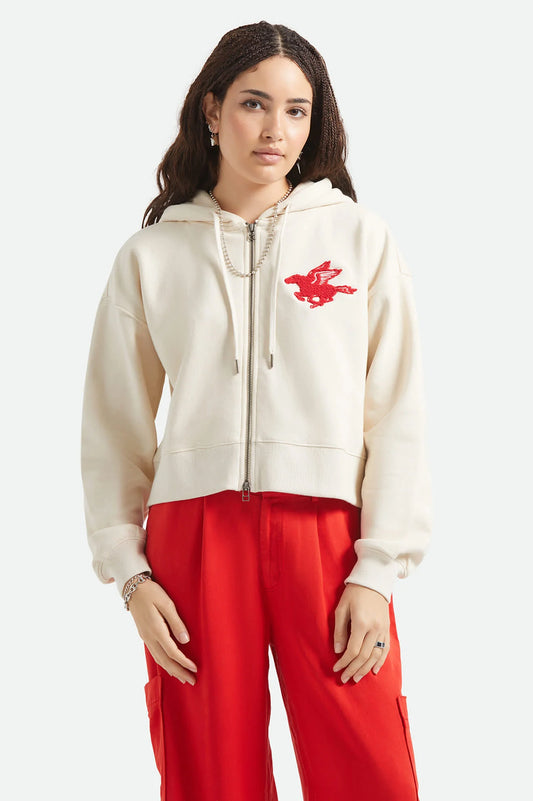 Brixton Women's Pegasus Zip Hood - Whitecap