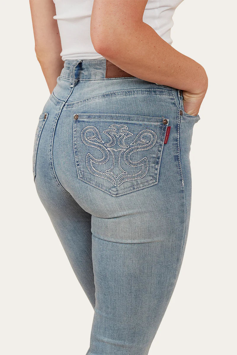 Ringers Western Womens Penny Rodeo High-Rise Bootleg Jeans - Light Blue