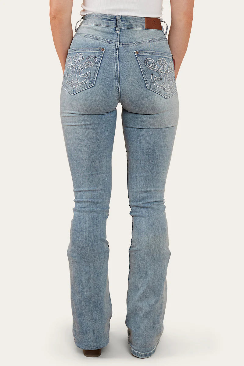 Ringers Western Womens Penny Rodeo High-Rise Bootleg Jeans - Light Blue