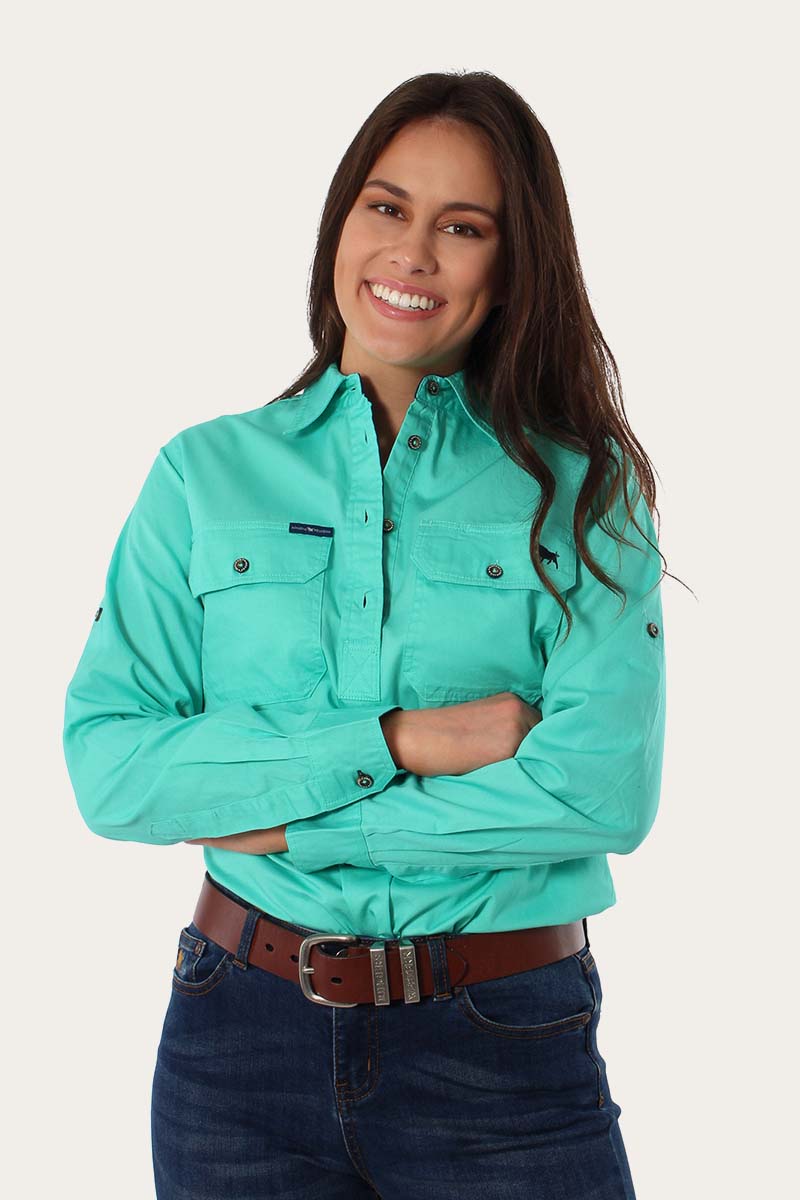 RINGERS WOMEN'S PENTECOST RIVER HALF BUTTON WORK SHIRT