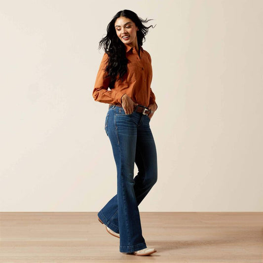 Ariat Women's Perfect Rise Leslie Slim Trouser Jeans - Vermont