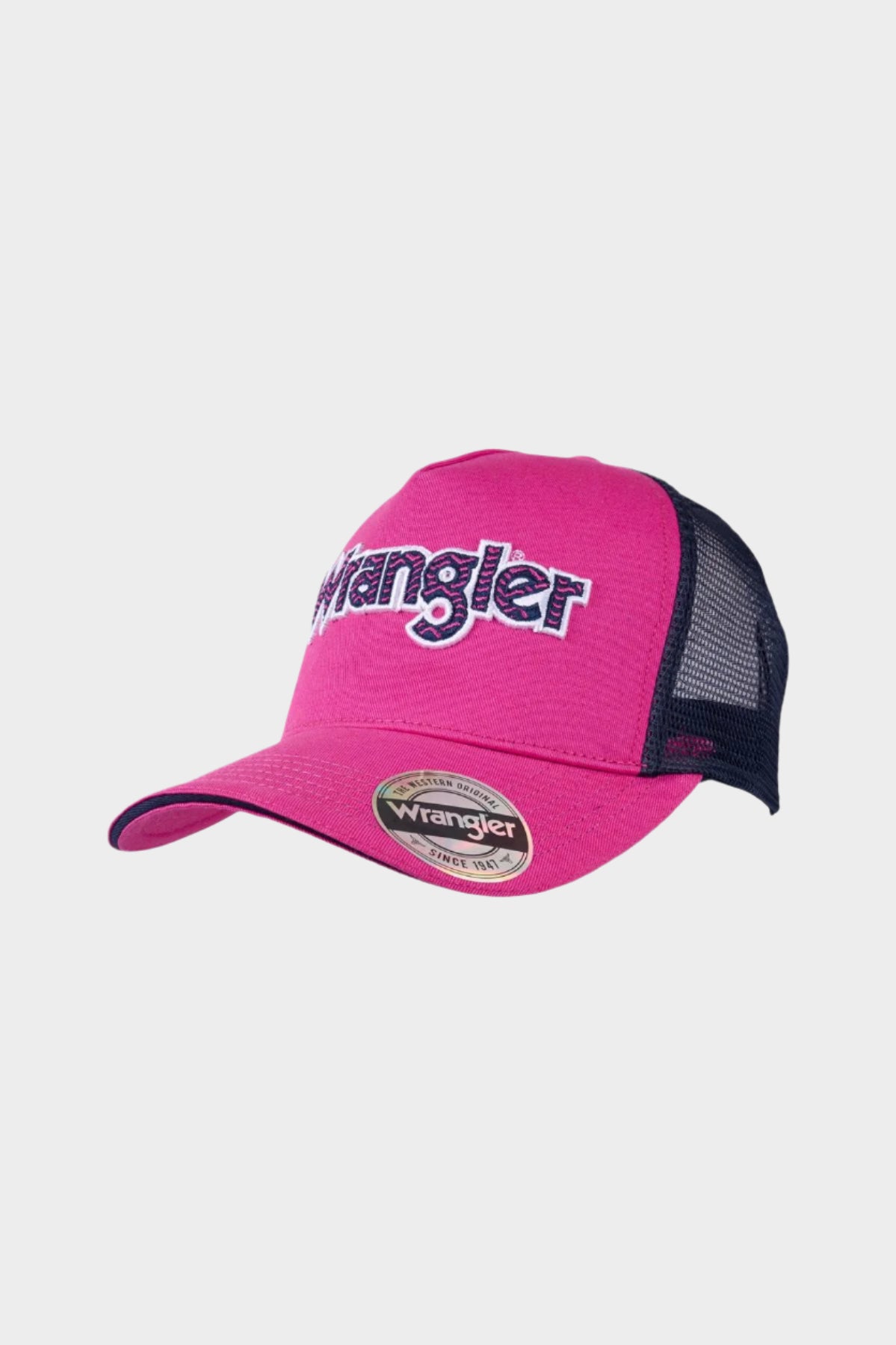 Wrangler Perry High Profile Ponytail Trucker Cap - Pink