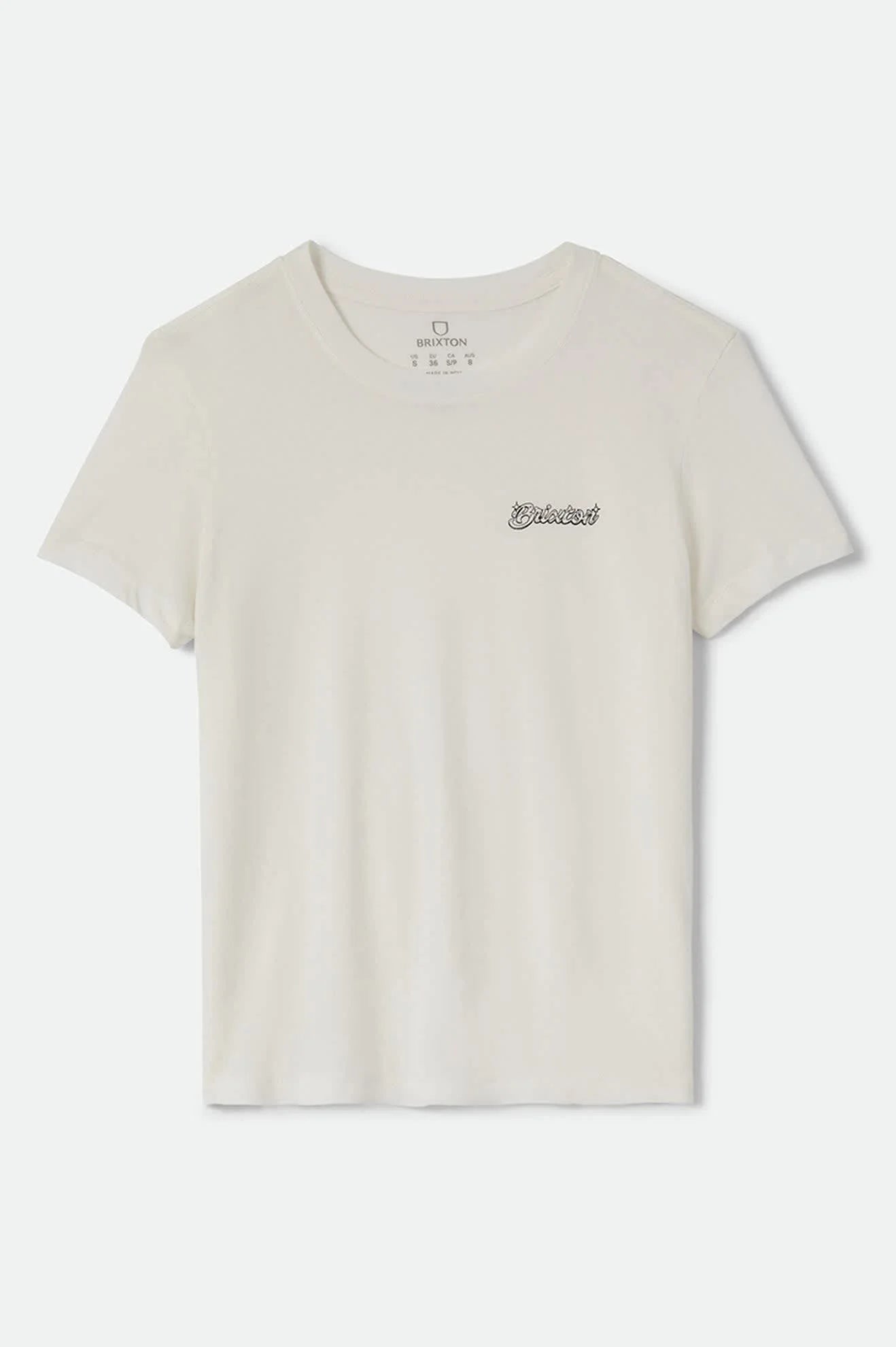 Brixton Women's Pinned Slim Crew Tee - Off White