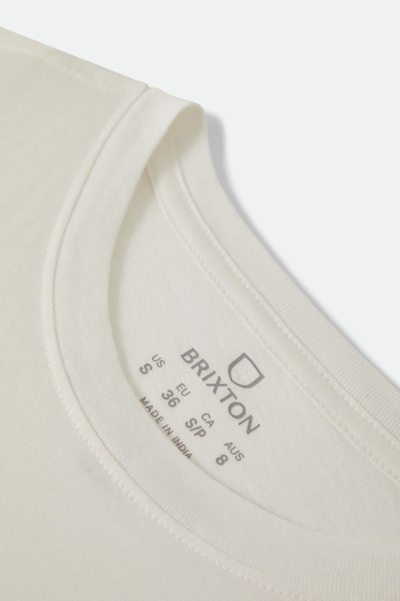 Brixton Women's Pinned Slim Crew Tee - Off White