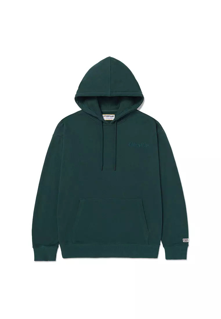 CAT Workwear Men's Relaxed French Terry Hoodie - Washed Black