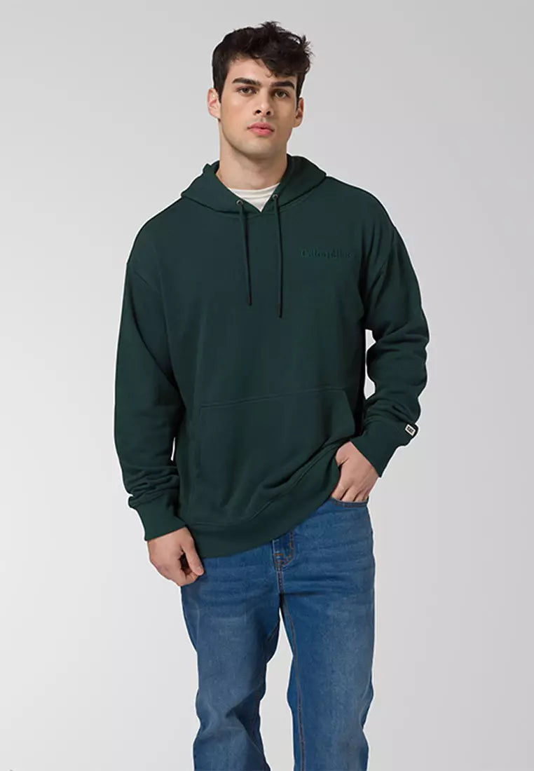 CAT Workwear Men's Relaxed French Terry Hoodie - Washed Black