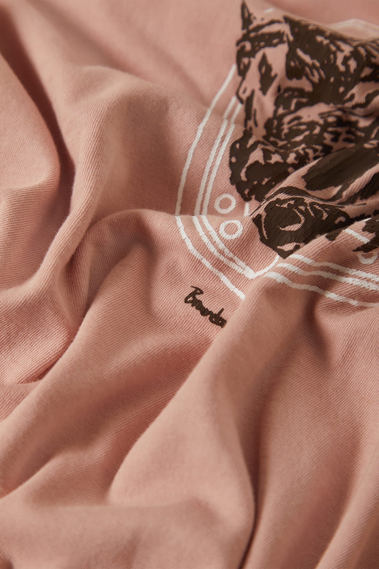 Brixton Women's Pony Club Slim Crew T-Shirt - Silver Pink