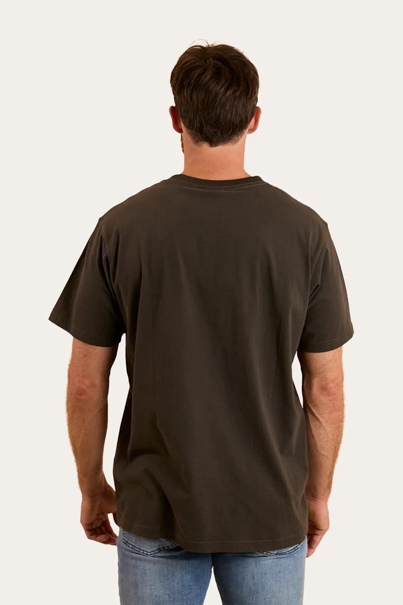 Ringers Western Mens Princeton Loose Fit T-Shirt - Charcoal