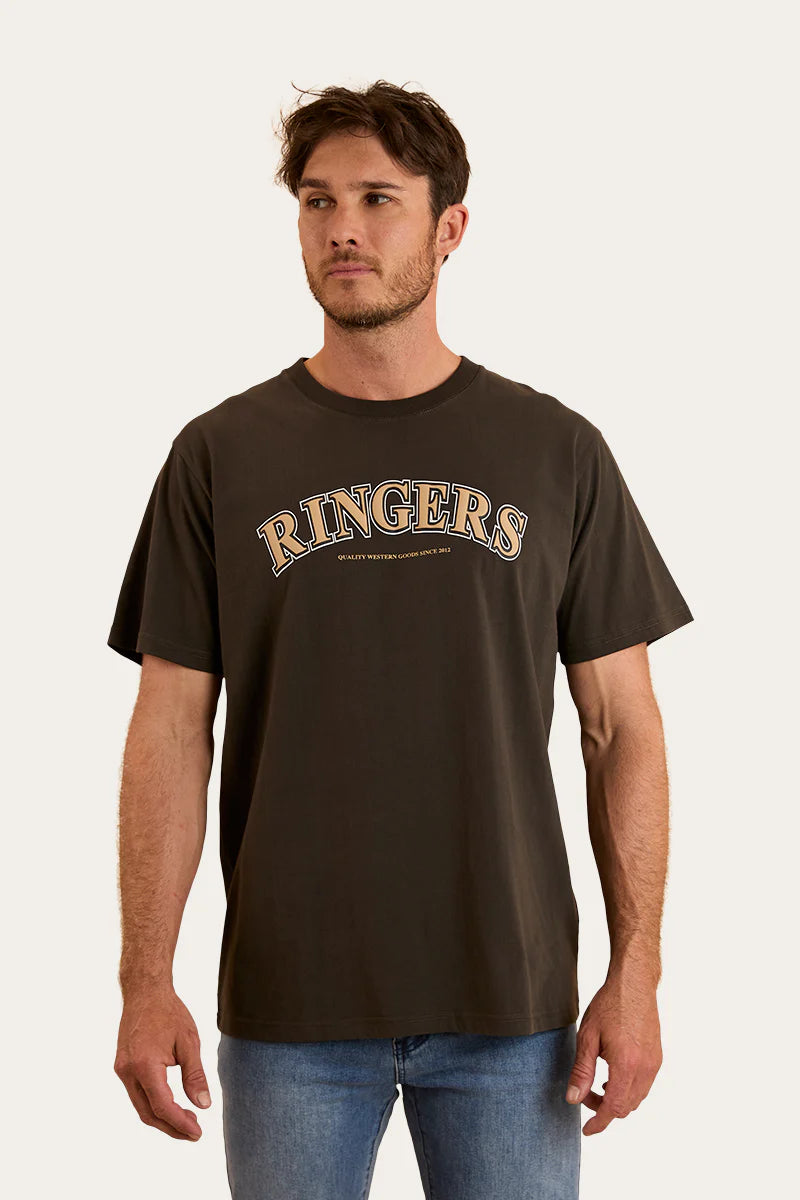 Ringers Western Mens Princeton Loose Fit T-Shirt - Charcoal