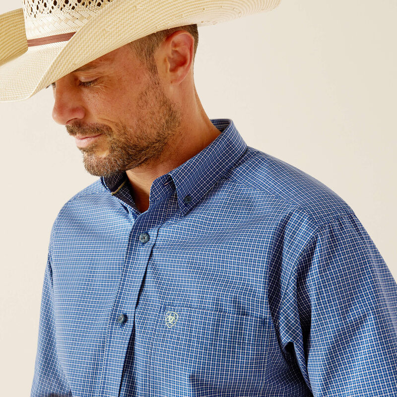 Ariat Men's Pro Series Devin Classic Fit Shirt - Blue