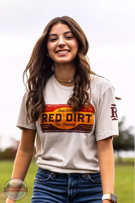 Red Dirt Hat Unisex Raw Hide Short Sleeve T-Shirt - Tan
