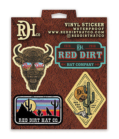 Red Dirt Hat Co. Sticker Pack