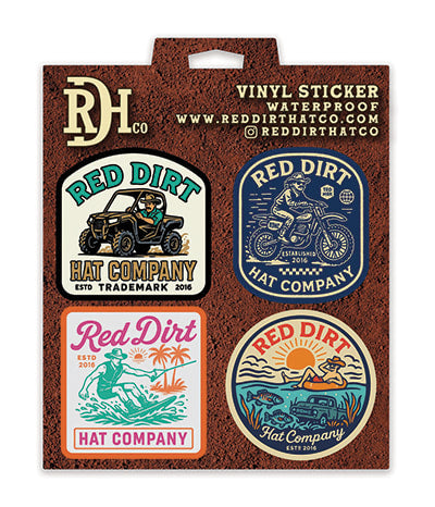 Red Dirt Hat Co. Sticker Pack