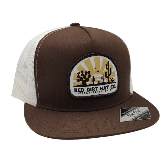 Red Dirt Hat Day Break-Brown/White 5 Panel