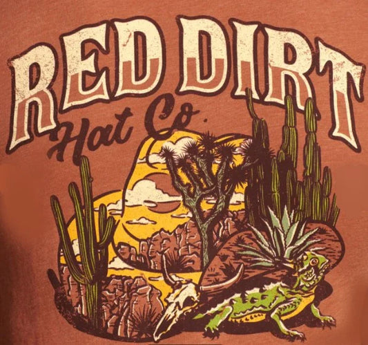 Red Dirt Hat Co. "Desert Sky" Graphic T-Shirt - Rust