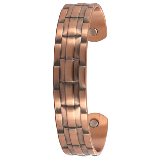 Tulmur Holdings Ribbed Band Copper Bangle