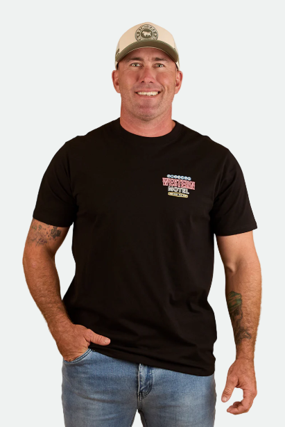 Ringers Western Men's Ride Hard Loose Fit T-Shirt - Black