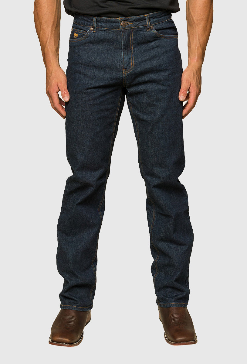 RINGERS STURT MENS RELAXED LEG JEAN - DARK BLUE - 34LEG