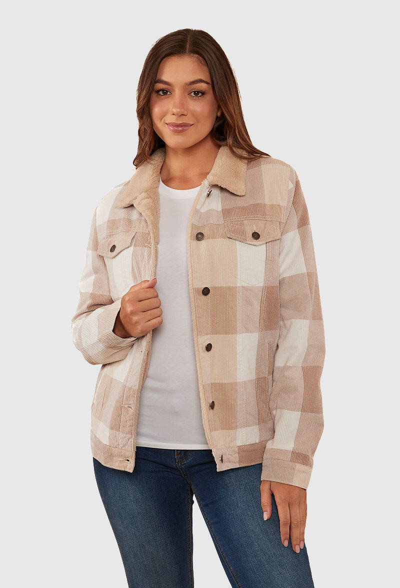 RINGERS WESTERN WOMEN'S KILLAWARRA CORDUROY JACKET_Woodsmoke