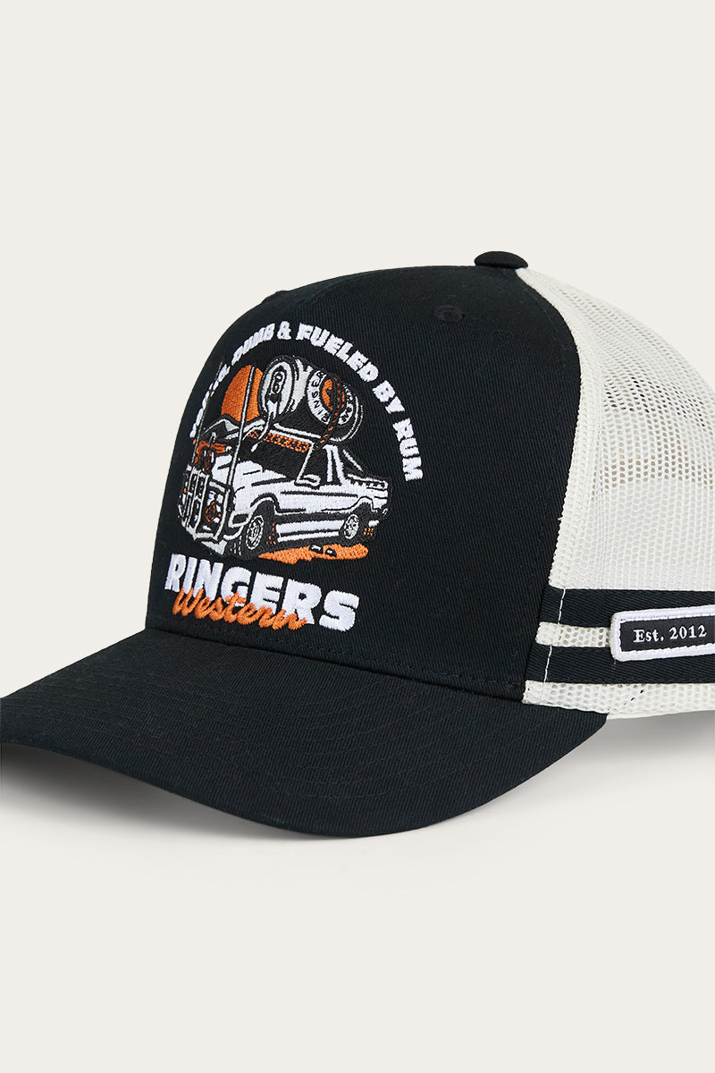 Ringers Western Rum Runner Trucker Cap - Black