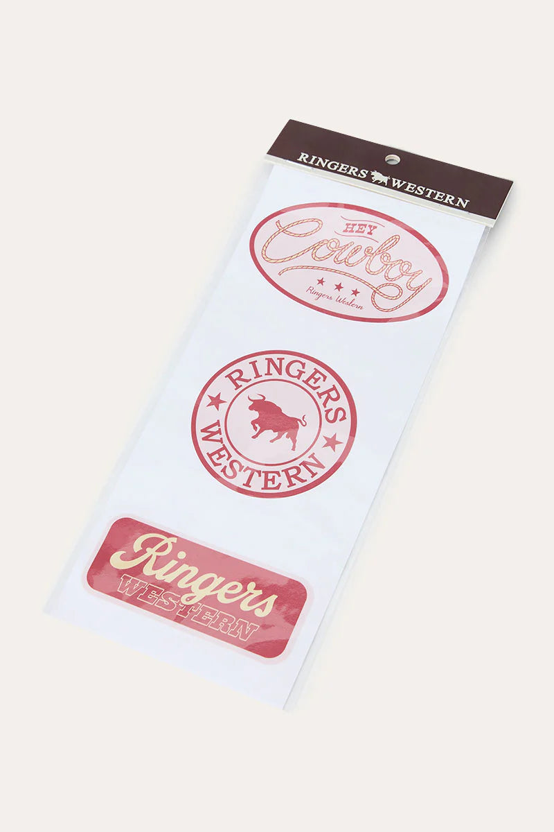 Ringers Western RW Logo Sticker 3 Pack