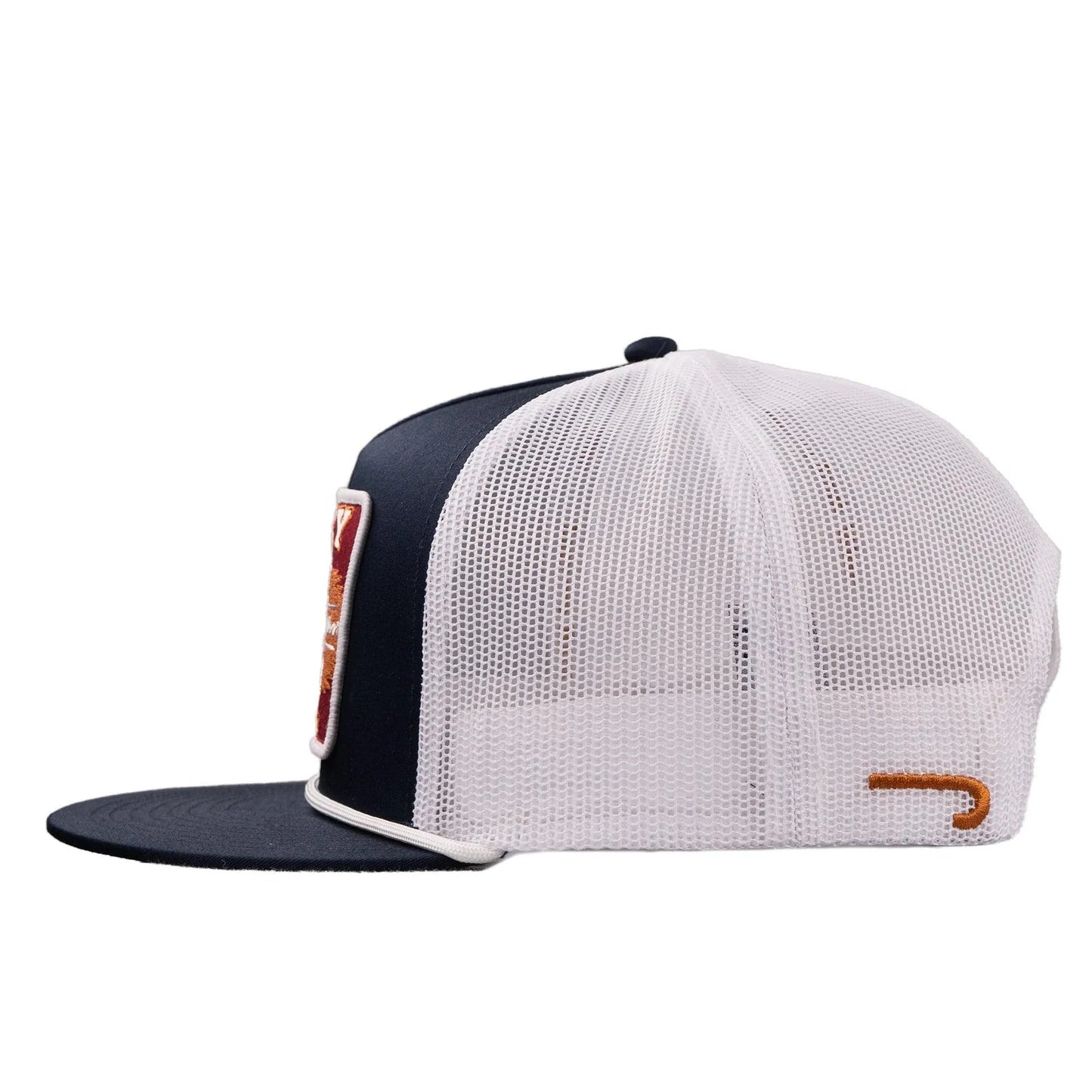 Lazy J Ranch Navy & White Wildfire Classic Rope Trucker Hat