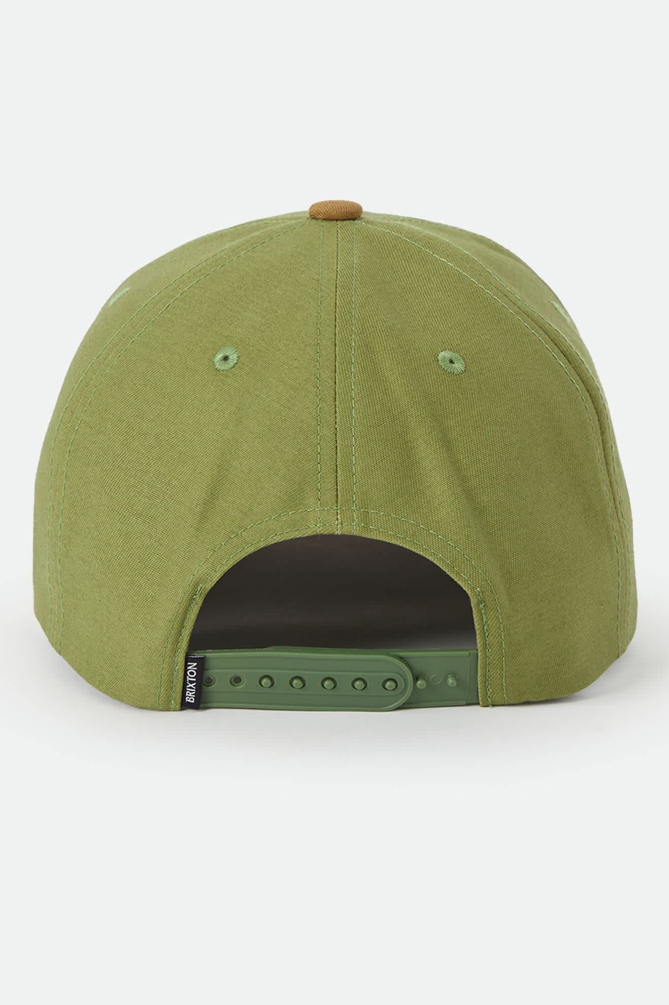 Brixton Unisex Ranch Moto Court Snapback - Sublime Green/Dusted Ochre