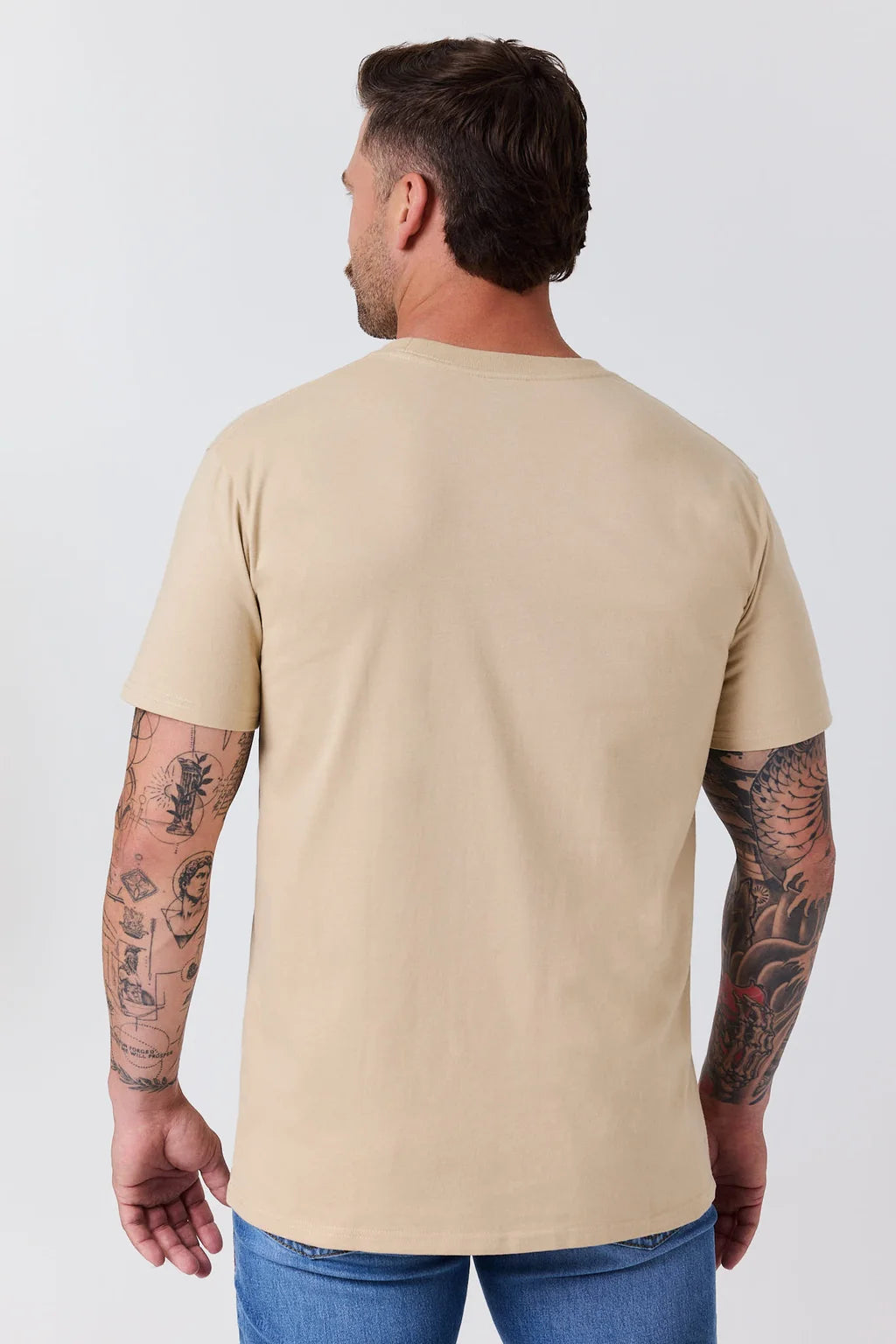Ringers Western Men's Range Rider Stock Fit T-Shirt – Dark Sand