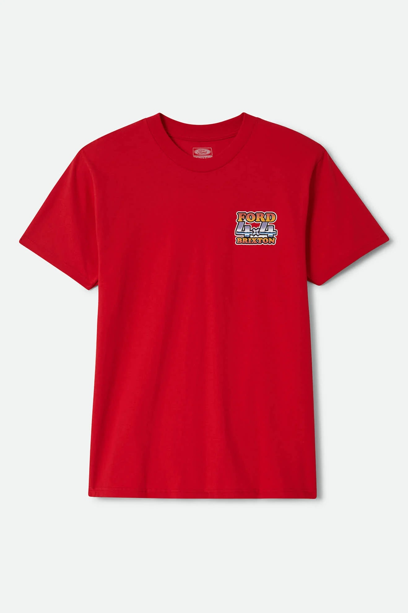 Brixton Men's Ford 4x4 Chrome T-Shirt - Rangoon Red
