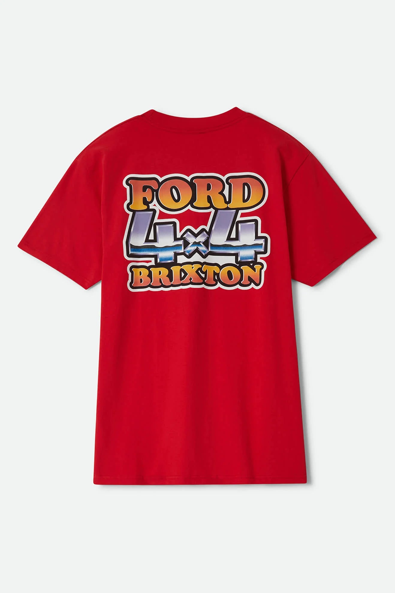Brixton Men's Ford 4x4 Chrome T-Shirt - Rangoon Red