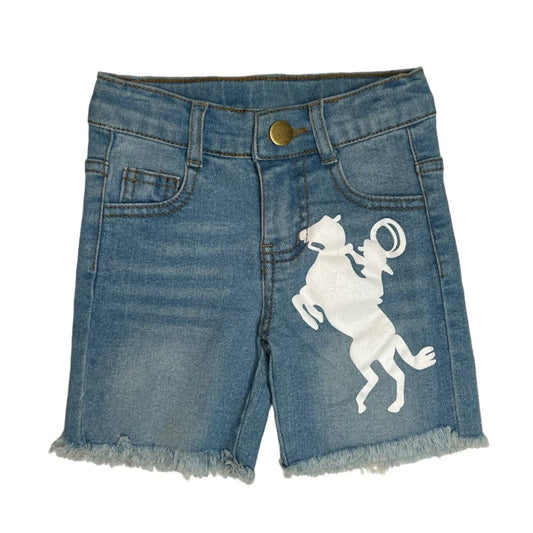 Shea Baby Raring Horse Denim Shorts