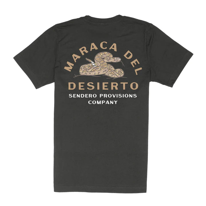 Sendero Provisions Co - Men's Rattlesnake T-Shirt -Vintage Black