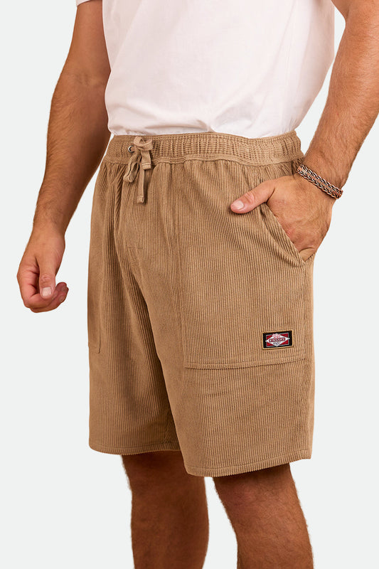 Ringers Western Countryside Mens Corduroy Walk Short - Dark Sand