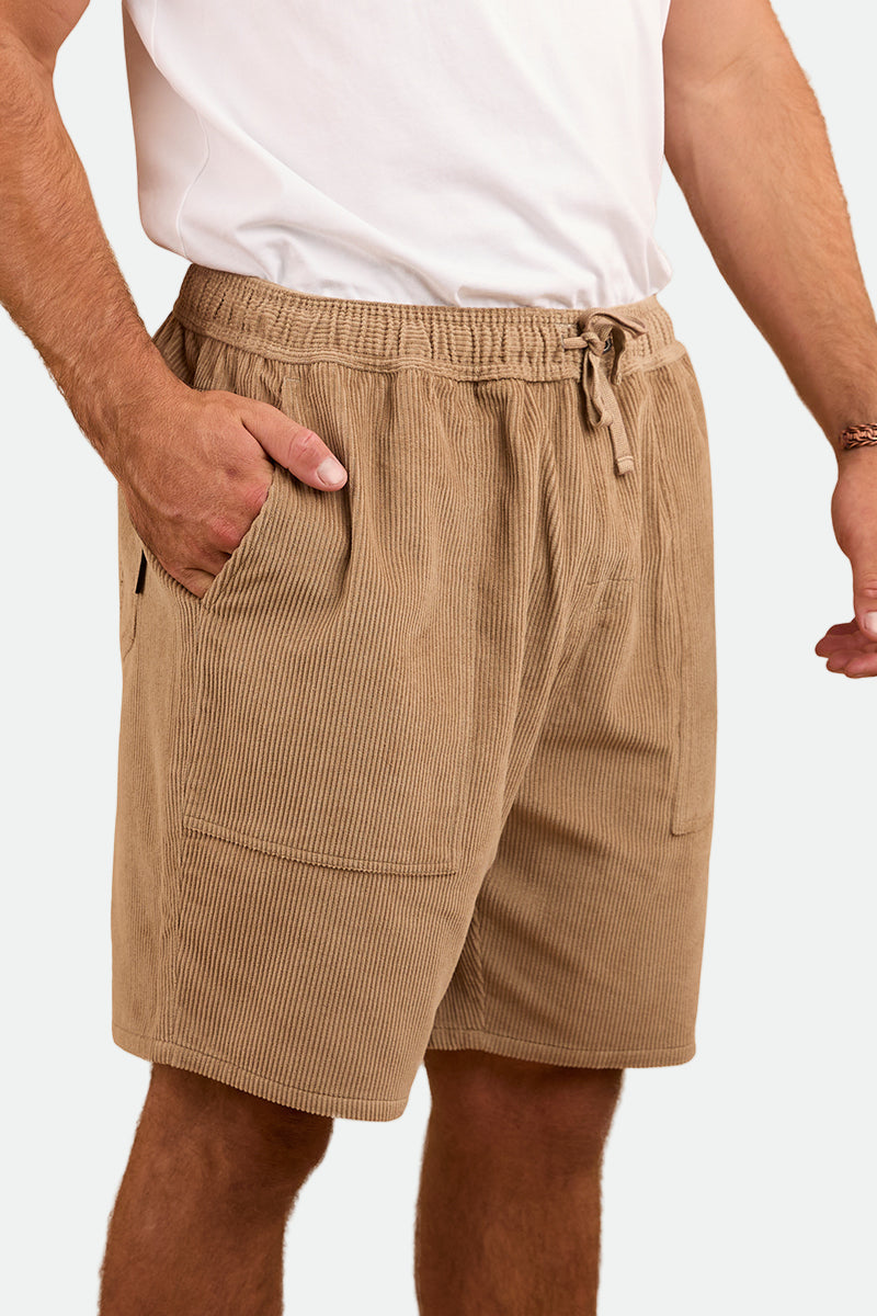 Ringers Western Countryside Mens Corduroy Walk Short - Dark Sand