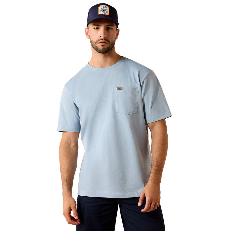 Ariat Men's Rebar Cotton Strong Skull T-Shirt - Charcoal Heather
