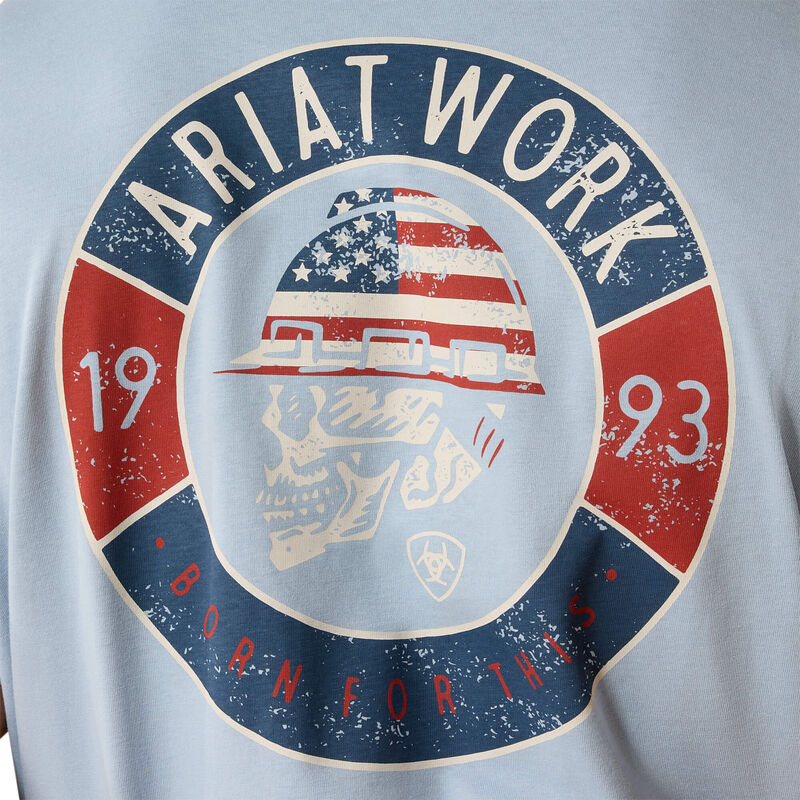 Ariat Men's Rebar Cotton Strong Skull T-Shirt - Charcoal Heather