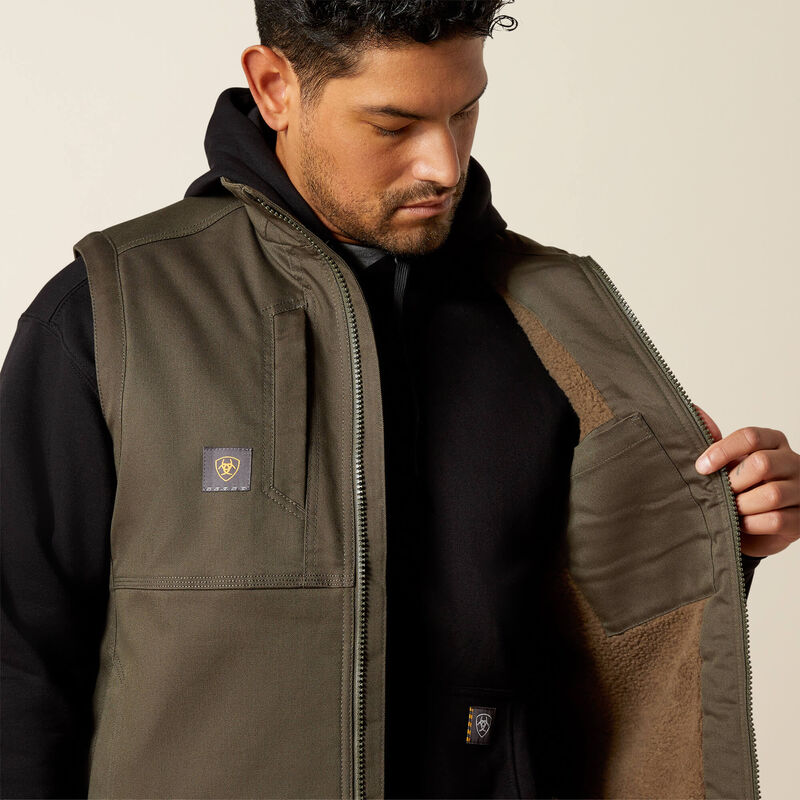 Ariat Men's Rebar DuraCanvas Vest - Earth